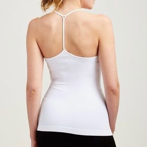 NikiBiki Skinny Y-Strap Back Camisole, One Size, white